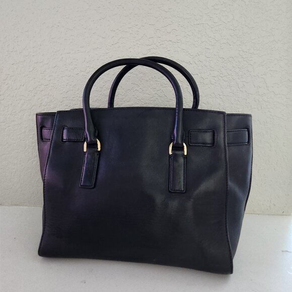 Michael Kors Black Leather 2 Way Shoulder Black/Handbag - Picture 3 of 12